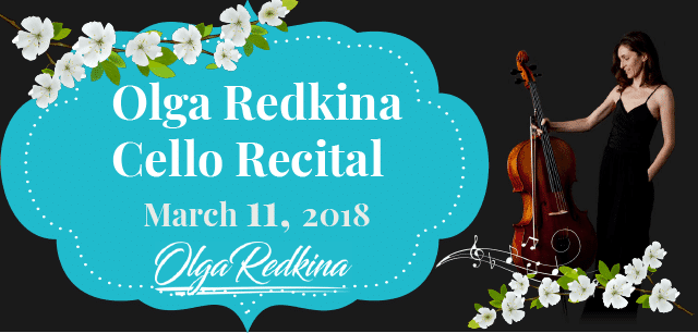 Olga Redkina’s Cello Recital